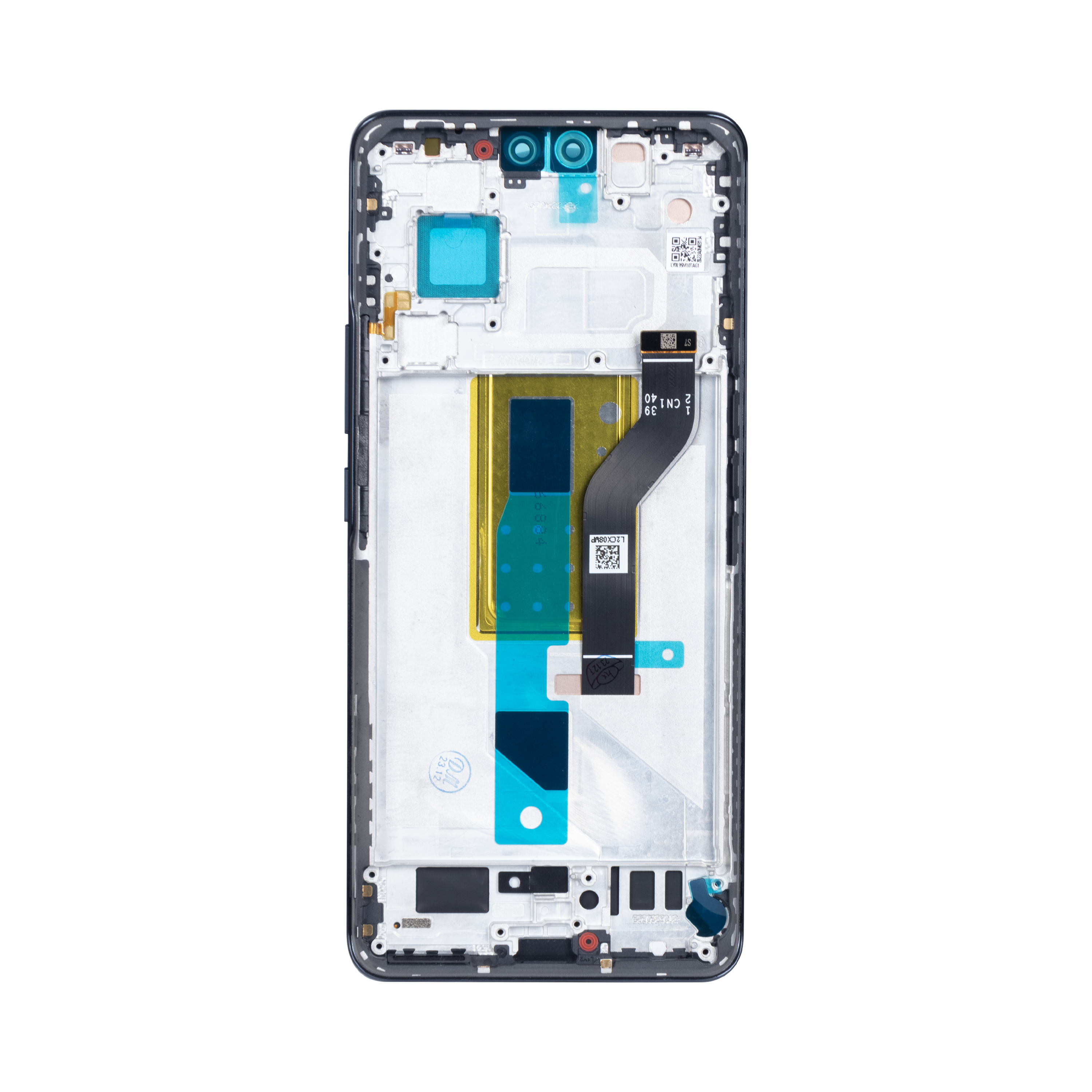 Xiaomi 13 Lite scherm en digitizer met frame zwart OEM