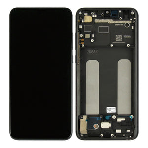 Xiaomi Mi 9 Lite-scherm en digitizer met frame, zwart servicepakket