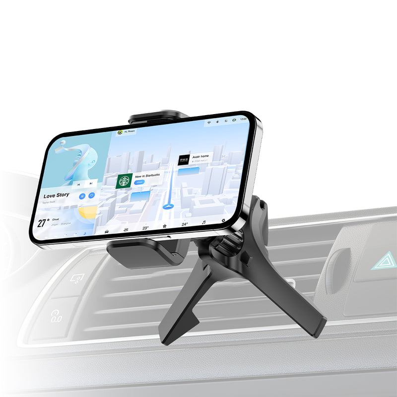 Rixus RXHW23 Houder voor mobiele telefoon in autoventilator voor Mercedes zwart