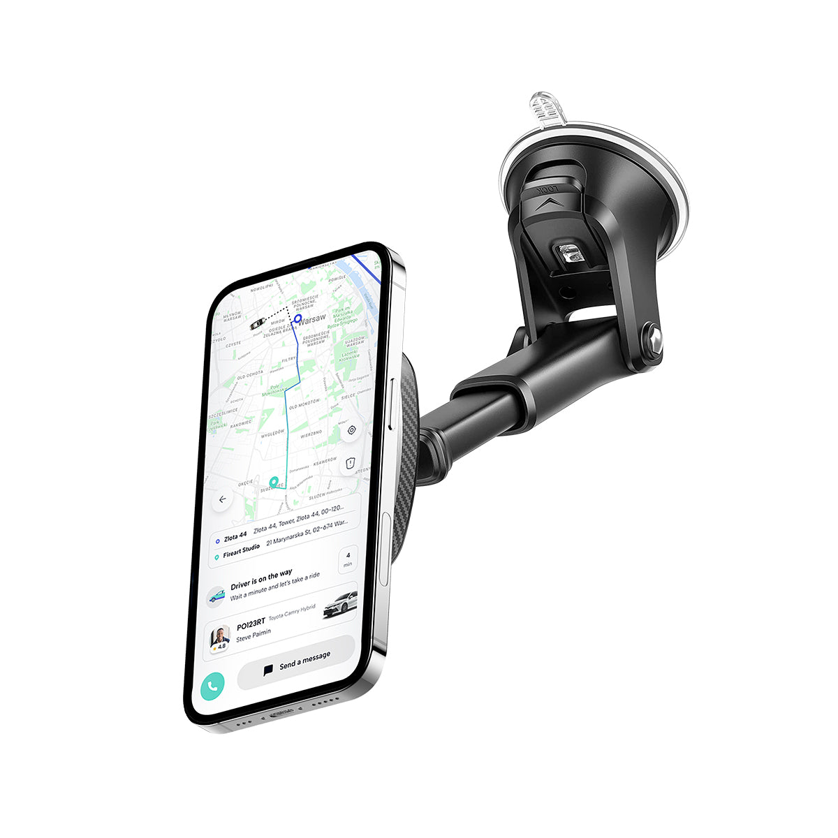 Rixus RXHM16 Magnetische Telefoonhouder Dashboard Telefoonhouder Zwart