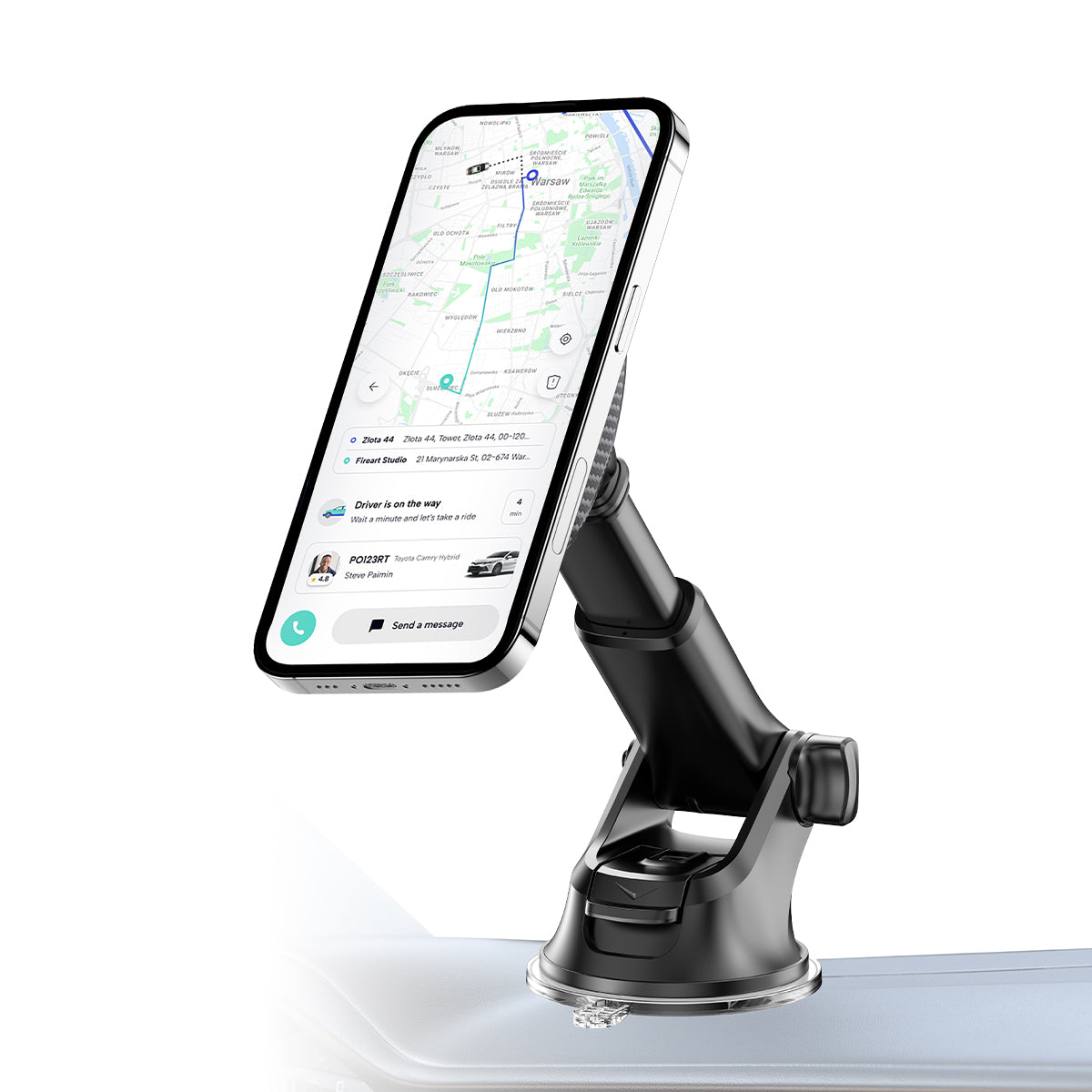 Rixus RXHM16 Magnetische Telefoonhouder Dashboard Telefoonhouder Zwart