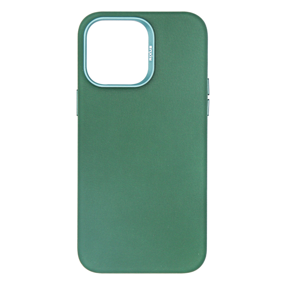 Rixus Classic 02 Case With MagSafe Compatible For Apple iPhone 12,12 Pro Green