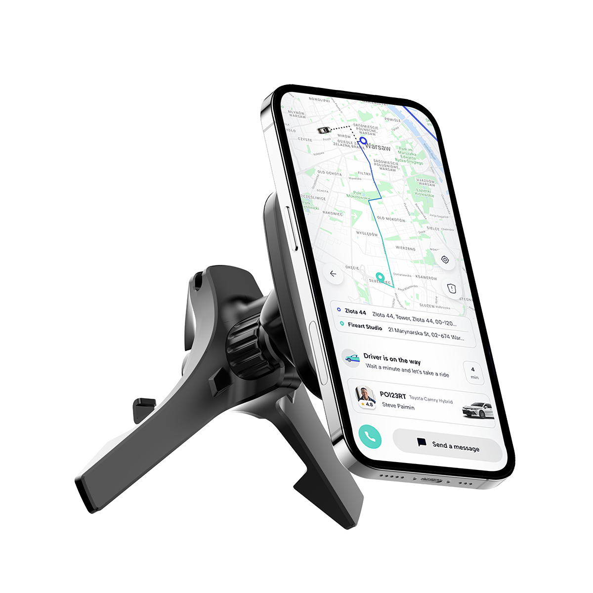 Rixus RXHM18 Magnetische Telefoonhouder voor in de Air Vent voor Mercedes Zwart