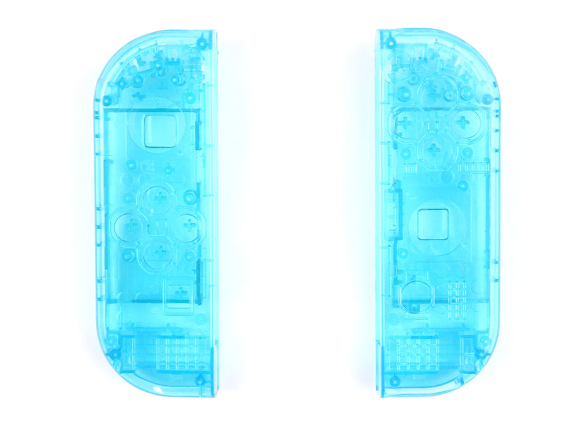 Voor Nintendo Switch Joy-con - ClearView Linker en rechter Behuizing Shell - Helder Blauw