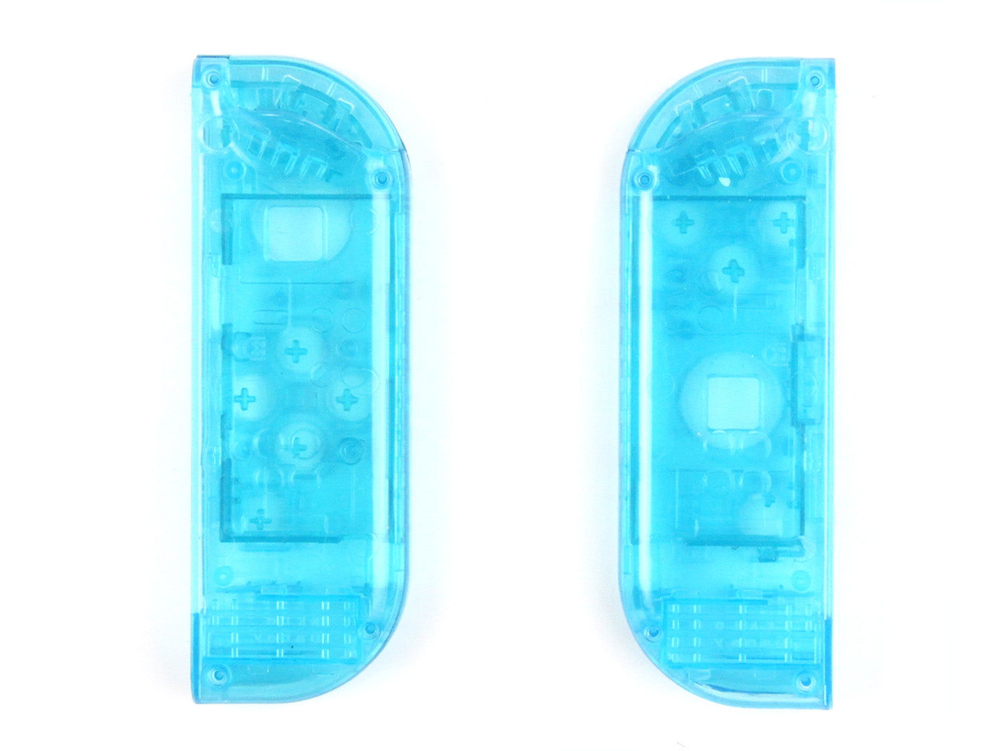 Voor Nintendo Switch Joy-con - ClearView Linker en rechter Behuizing Shell - Helder Blauw