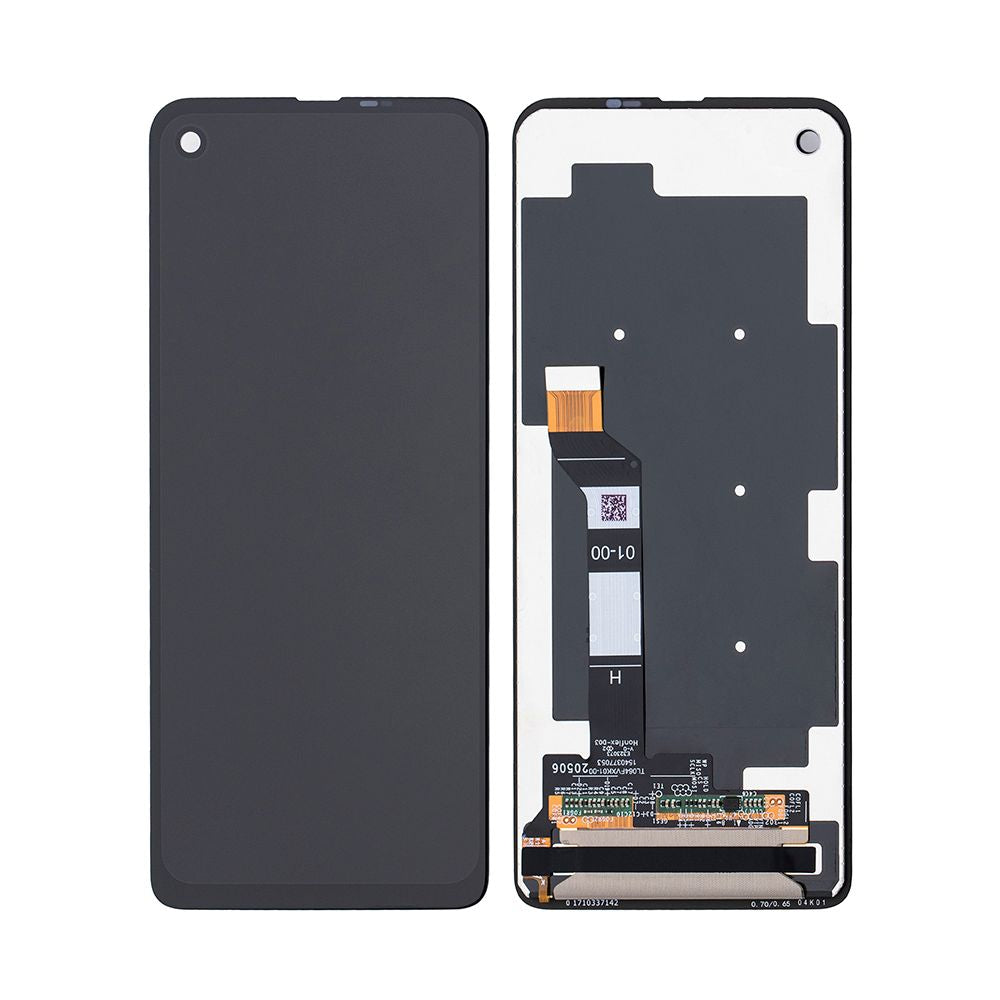 Motorola Moto One Action-scherm en digitizer zonder frame, zwart, OEM