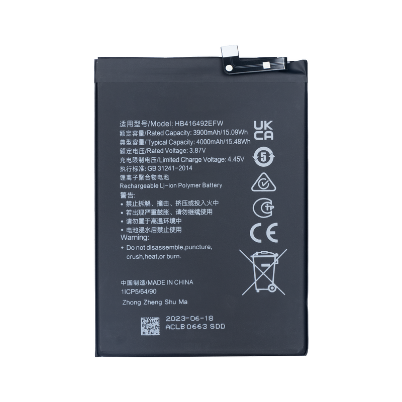 Huawei Honor X8-batterij HB416492EFW OEM