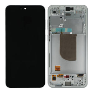 Samsung Galaxy S23 FE S711B Beeldscherm en Digitizer met Frame Mint, Crème, Paars, Indigo, Mandarijn Service Pack