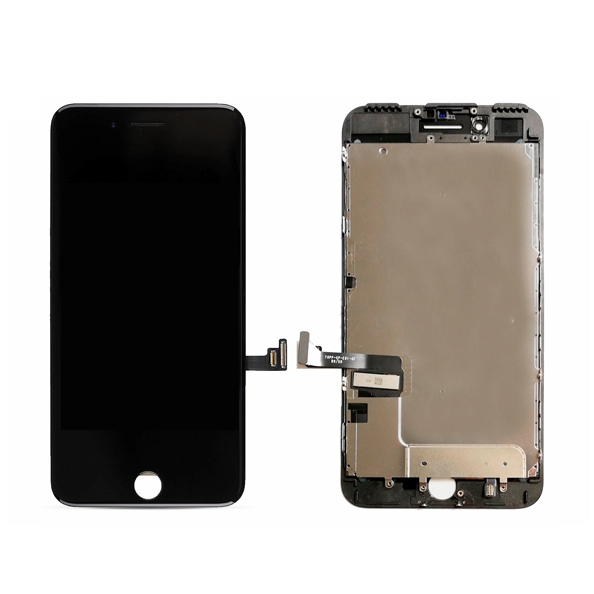 For Apple 7 Plus-scherm en digitizer, zwart, compatibel