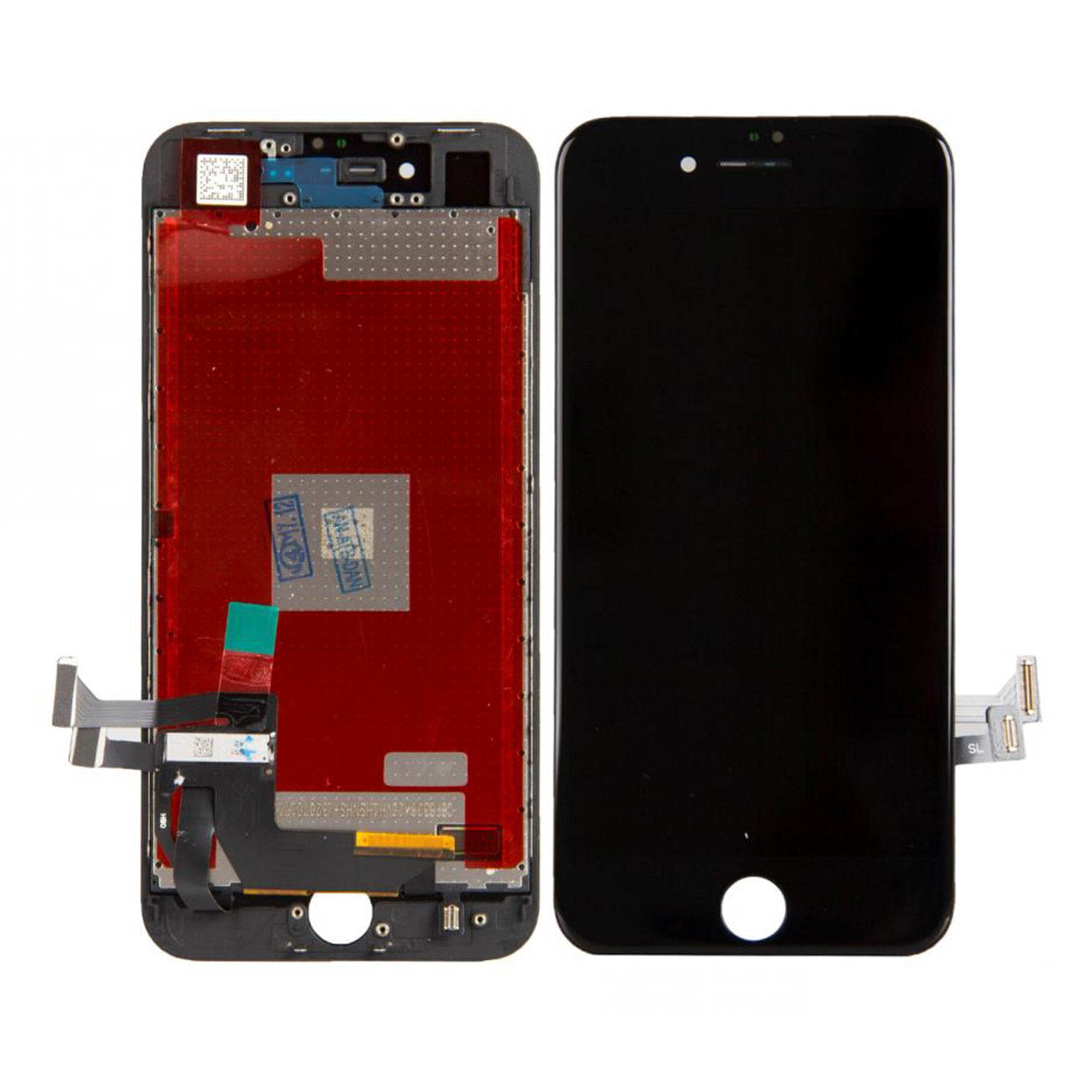 For Apple 8, iPhone SE (2020) Display en digitizer zwart compatibel