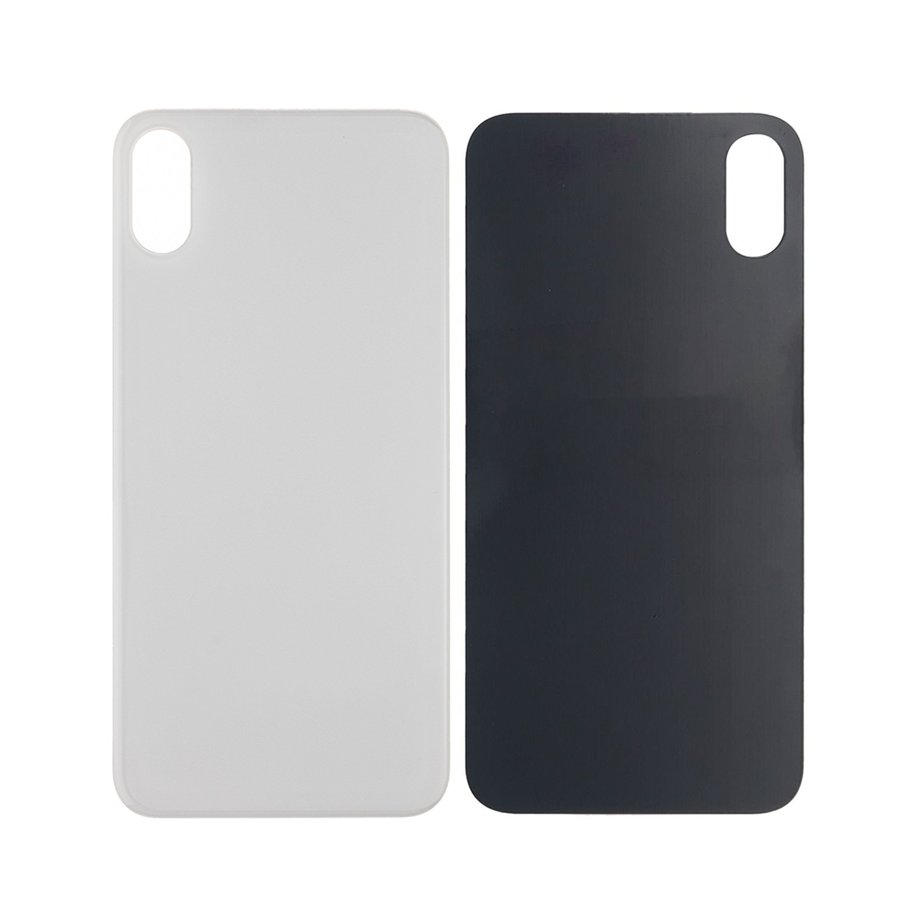 For Apple X achterglas, vergroot cameraframe wit compatibel