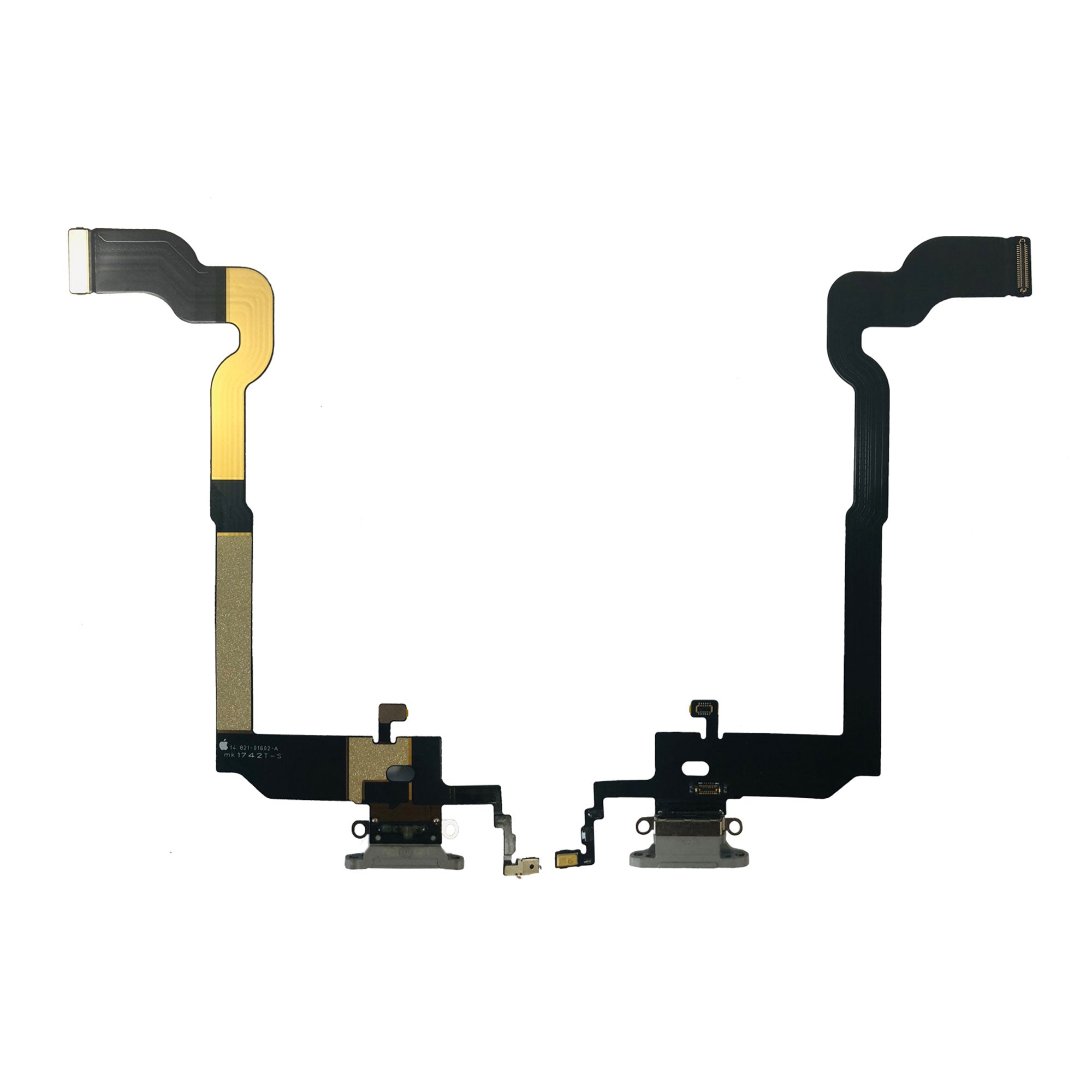 For Apple iPhone X Systeem Opladen Flex Zilver Getrokken