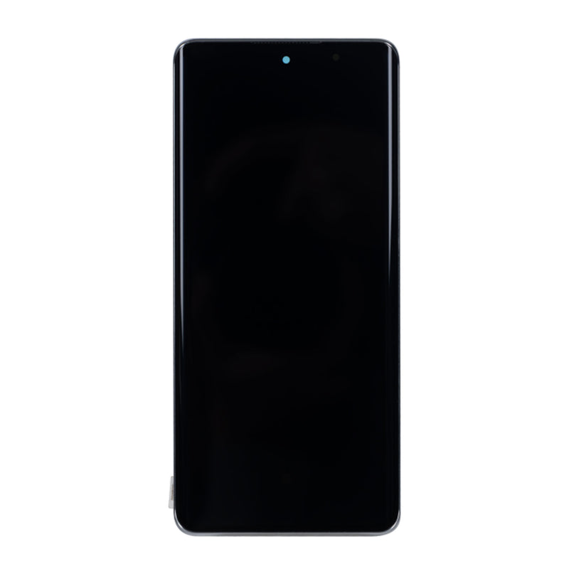 Oppo Reno 10-scherm en digitizer met frame zilvergrijs OEM