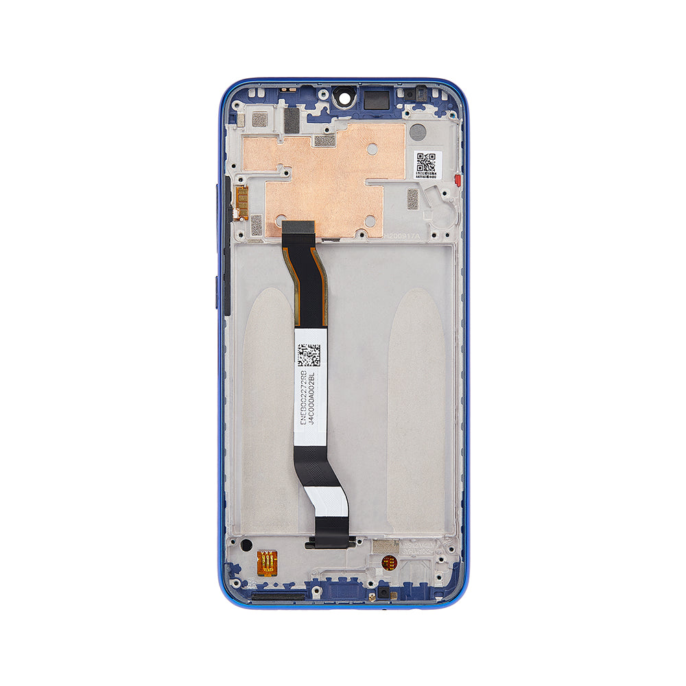 Xiaomi Redmi Note 8, Note 8 (2021) Beeldscherm en Digitizer met Frame Neptunus Blauw OEM