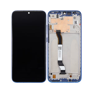 Xiaomi Redmi Note 8, Note 8 (2021) Beeldscherm en Digitizer met Frame Neptunus Blauw OEM