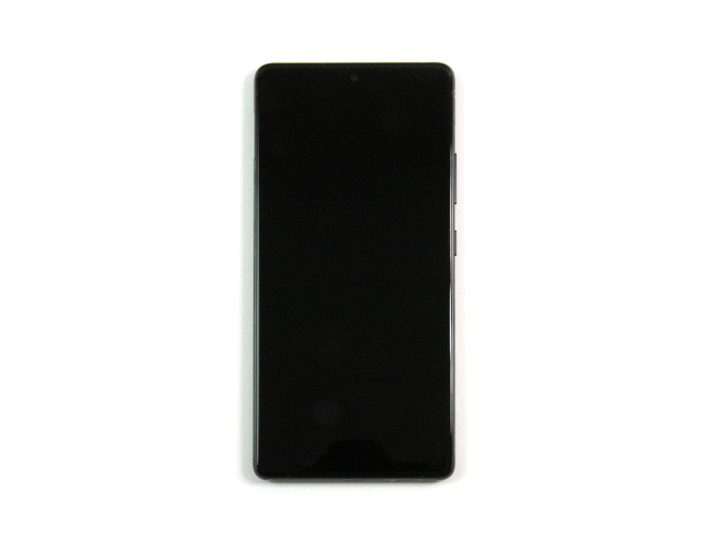 Samsung Galaxy S10 Lite G770F Beeldscherm en Digitizer met Frame Prisma Zwart Service Pack