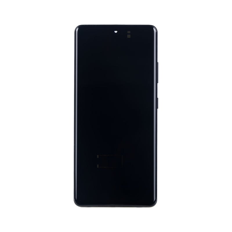 Samsung Galaxy S21 Ultra 5G G998B Beeldscherm en Digitizer met Frame Fantoomzwart Soft-OLED