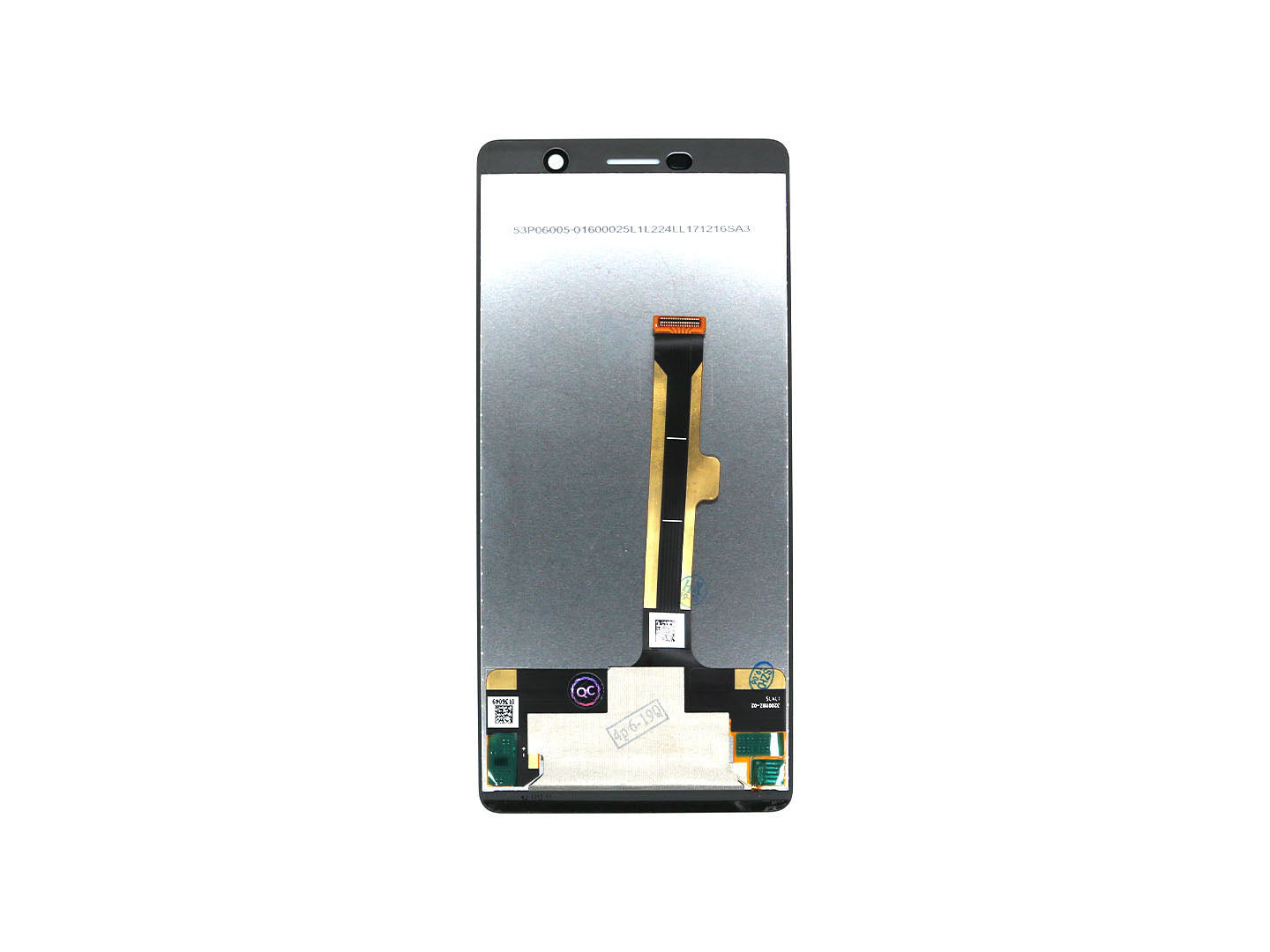 Nokia 7 Plus Scherm en Digitizer Zonder Frame Zwart OEM