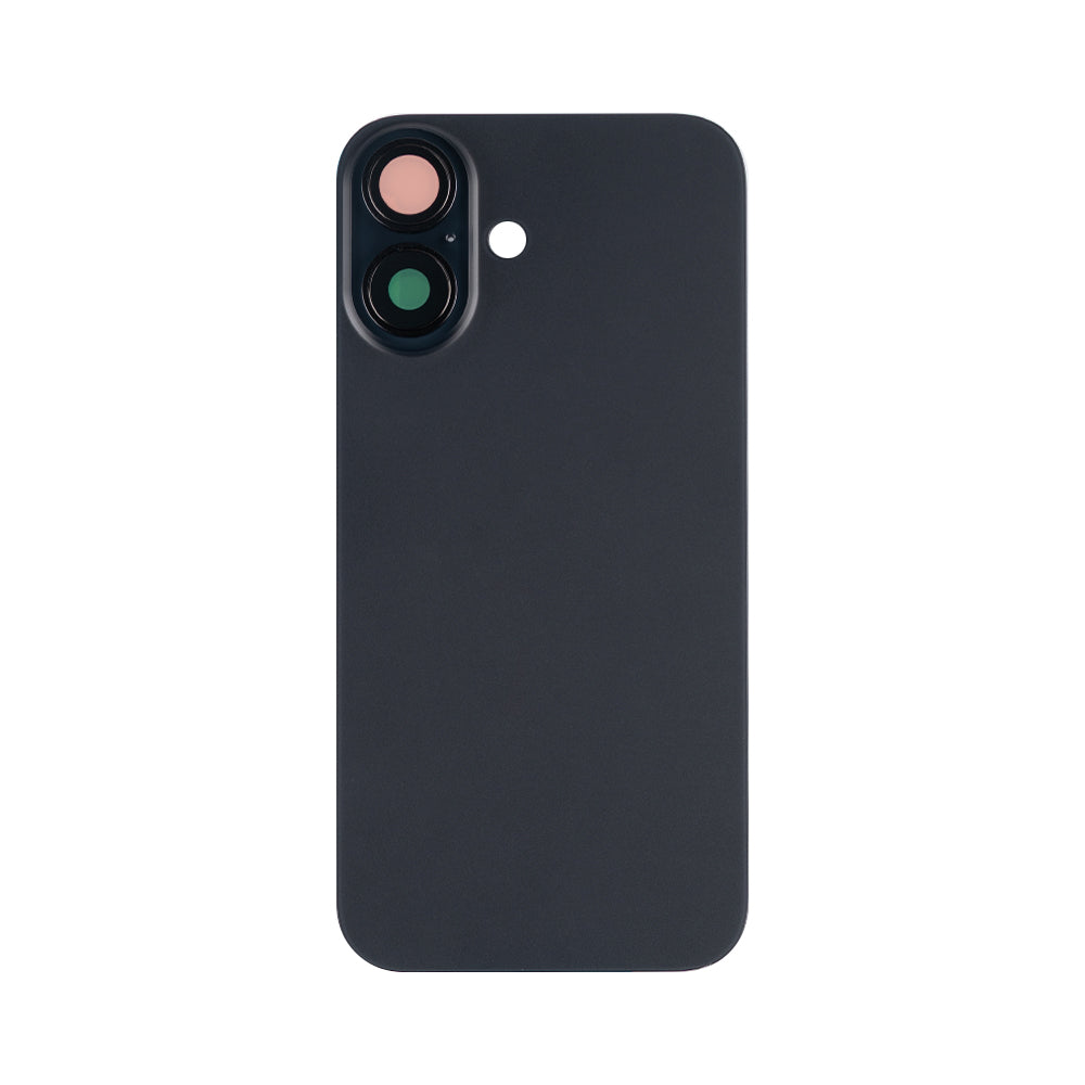 For Apple 16 achterglas zonder NFC, vergroot cameraframe zwart compatibel