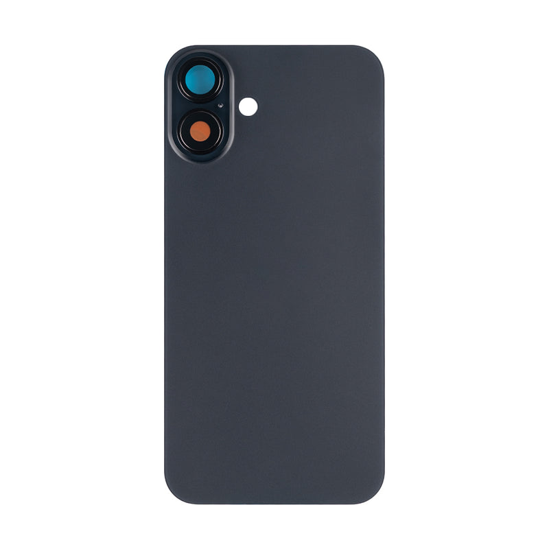 For Apple 16 Plus achterglas zonder NFC, vergroot cameraframe zwart compatibel