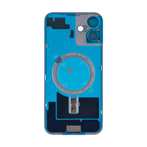 For Apple 16 Plus achterglas zonder NFC, vergroot cameraframe ultramarijn compatibel