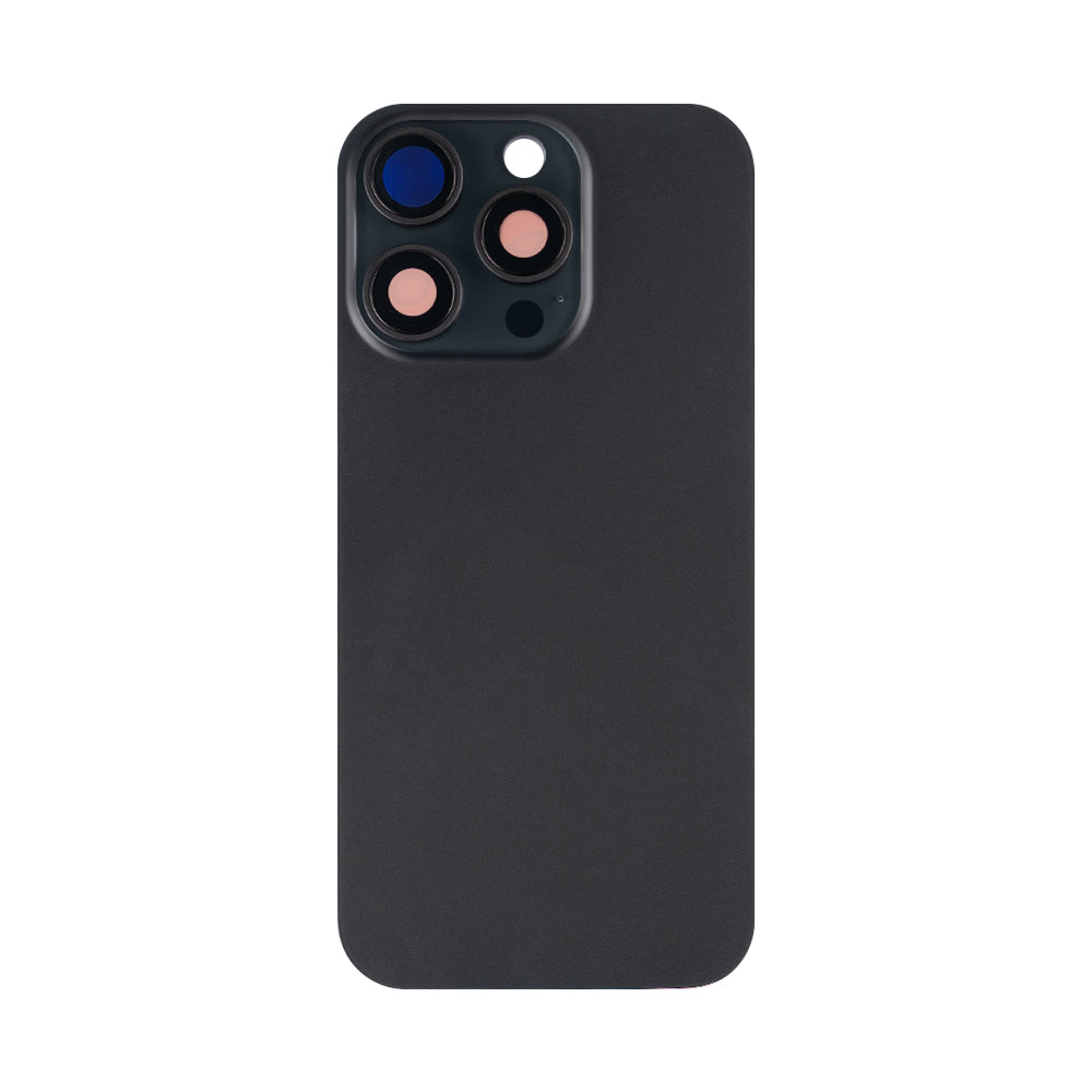 For Apple 16 Pro achterglas zonder NFC, vergroot cameraframe zwart titanium compatibel