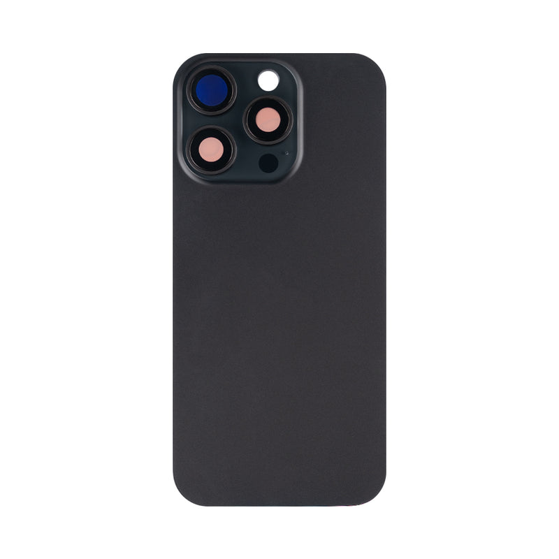 For Apple 16 Pro achterglas zonder NFC, vergroot cameraframe zwart titanium compatibel