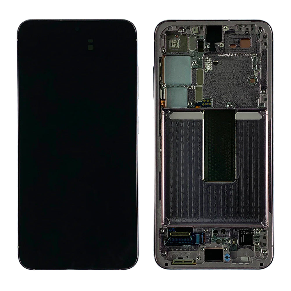 Samsung Galaxy S23 S911B Beeldscherm en Digitizer met Frame Lavendel Service Pack