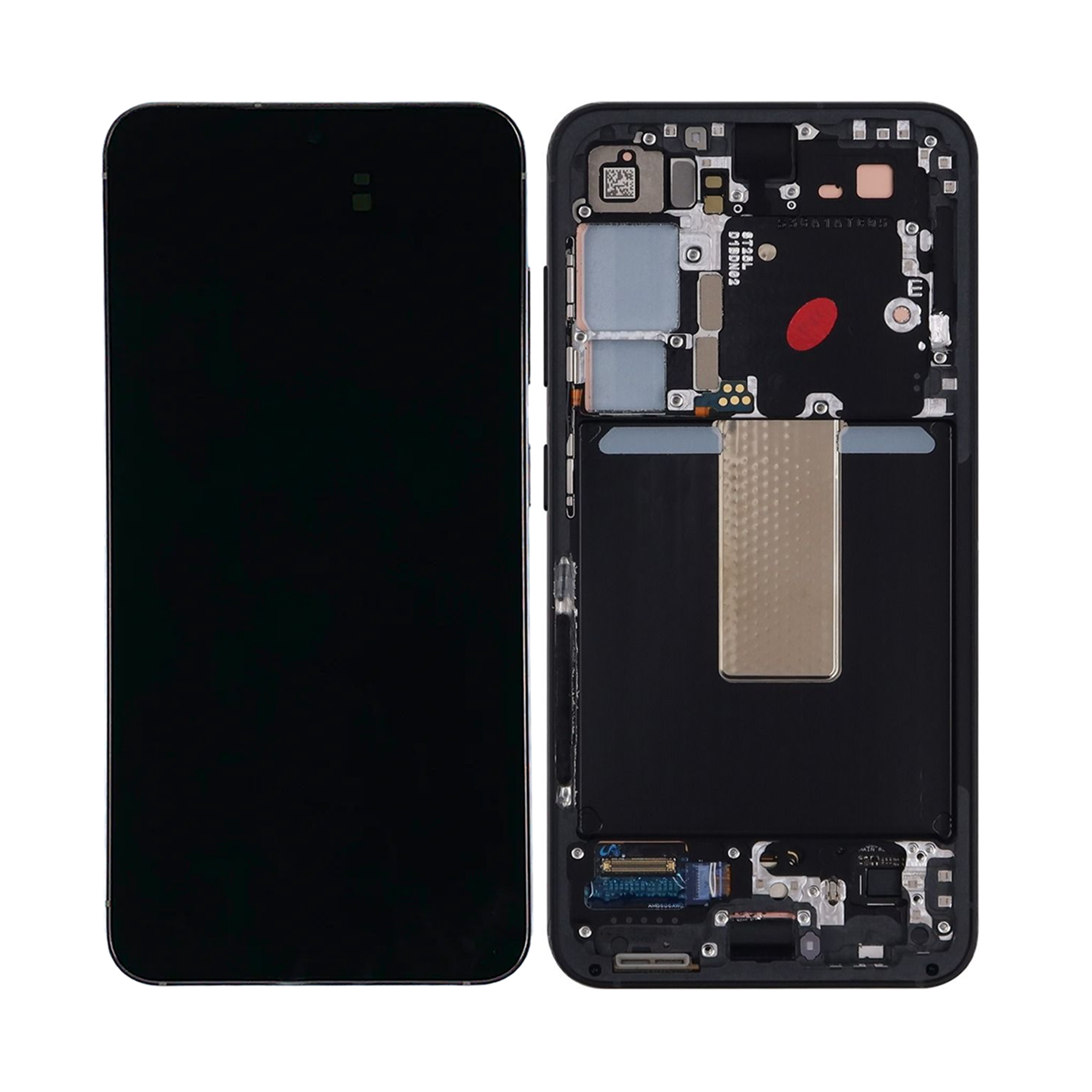Samsung Galaxy S23 S911B Beeldscherm en Digitizer met Frame Graphite Service Pack