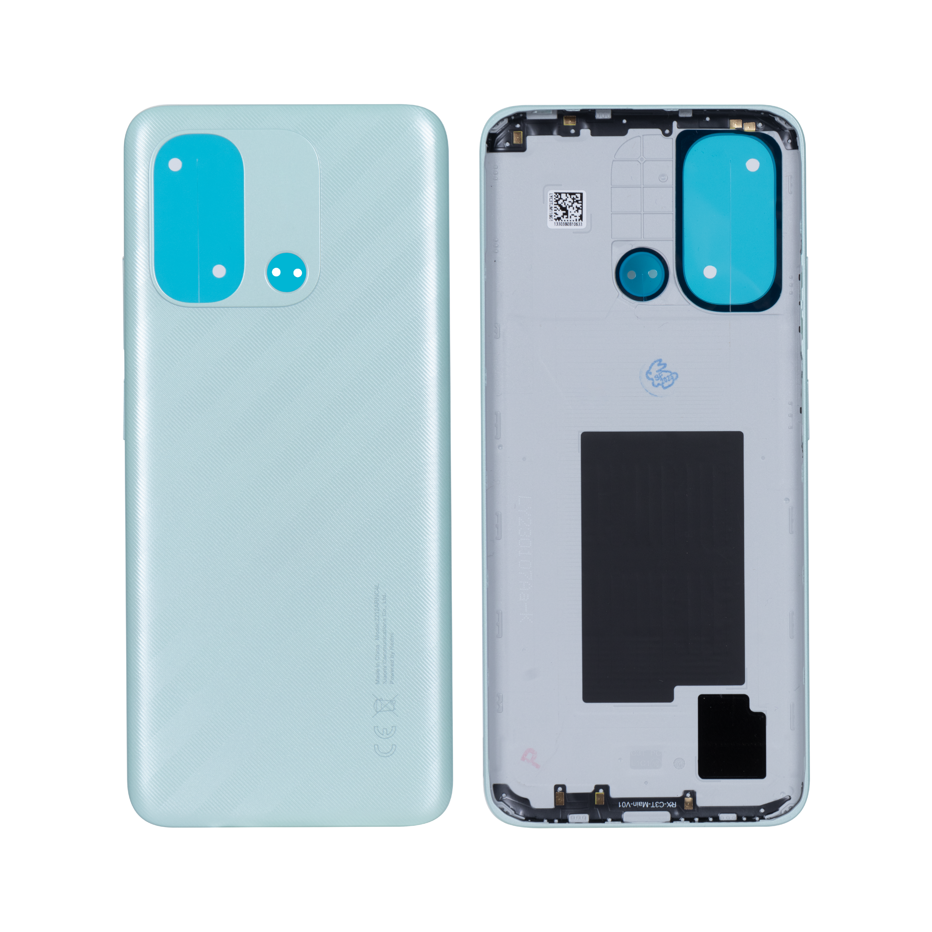 Xiaomi Redmi 12C achterkant zonder lens mintgroen OEM