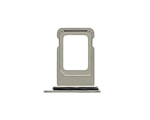 For Apple iPhone XS Max Sim Kaarthouder Zilver Getrokken