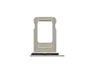 For Apple iPhone XS Max Sim Kaarthouder Zilver Getrokken