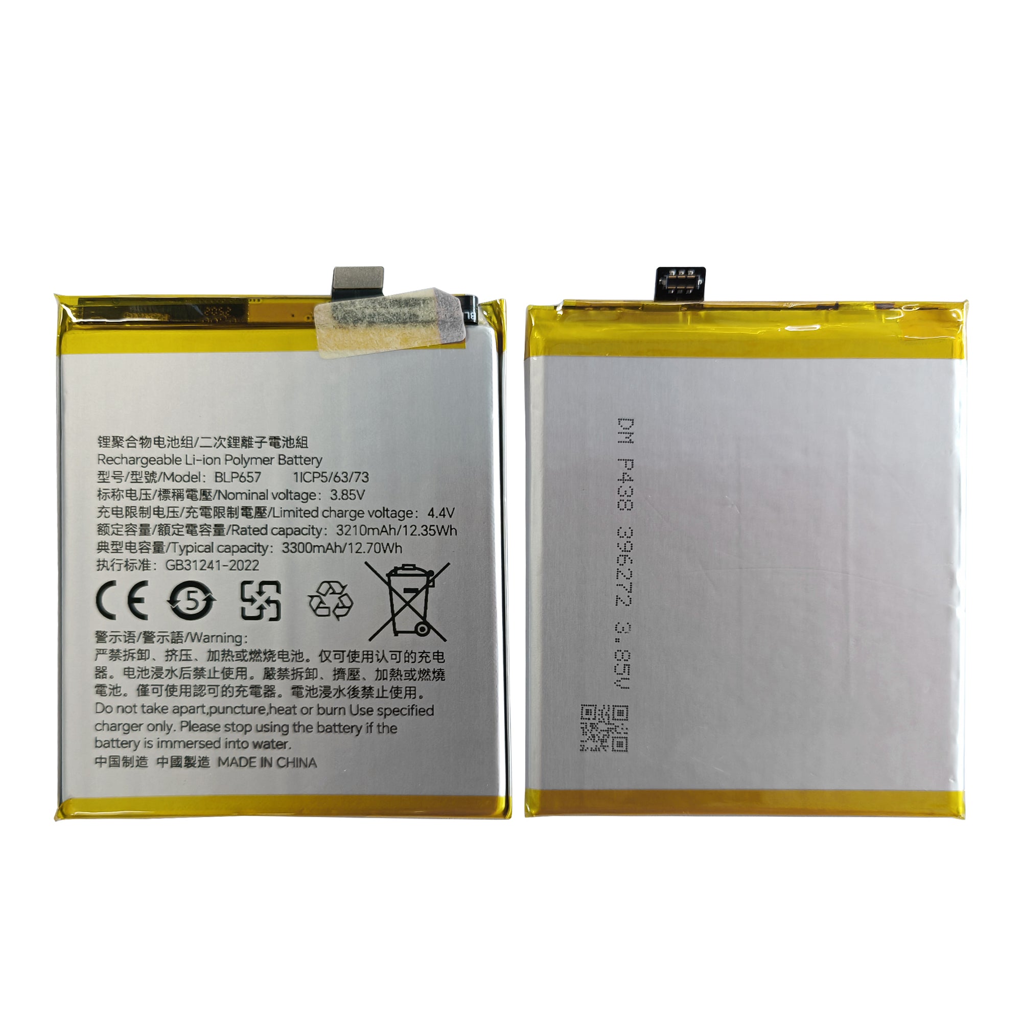 OnePlus 6-batterij BLP657 OEM