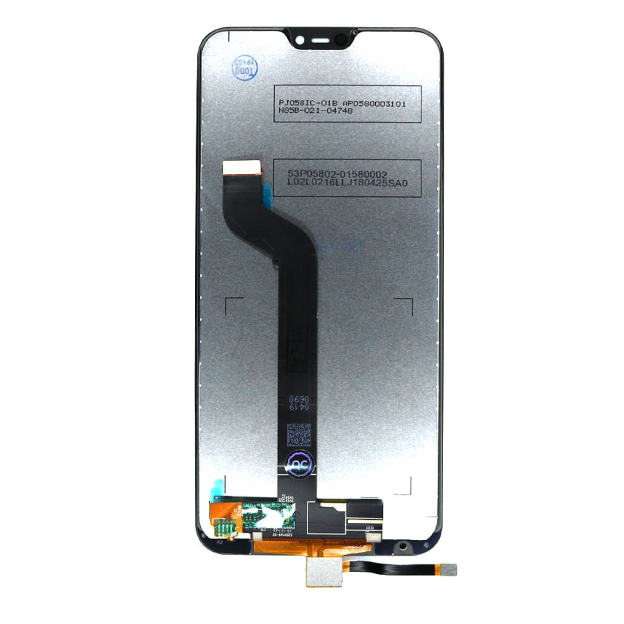 Xiaomi Mi A2 Lite scherm en Digitizer zonder frame zwart OEM