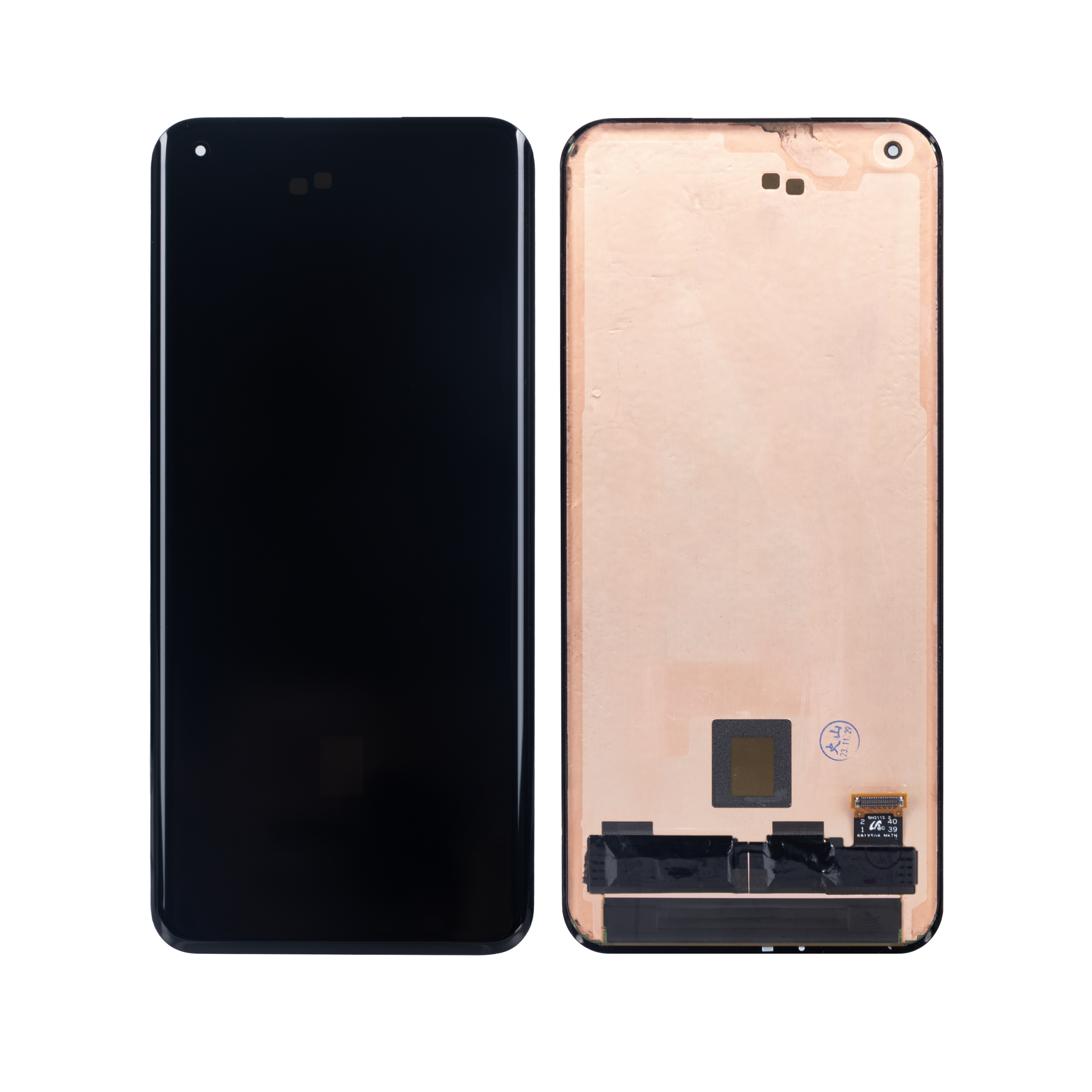 Xiaomi Mi 11 Ultra-scherm en digitizer zonder frame, zwart, OEM