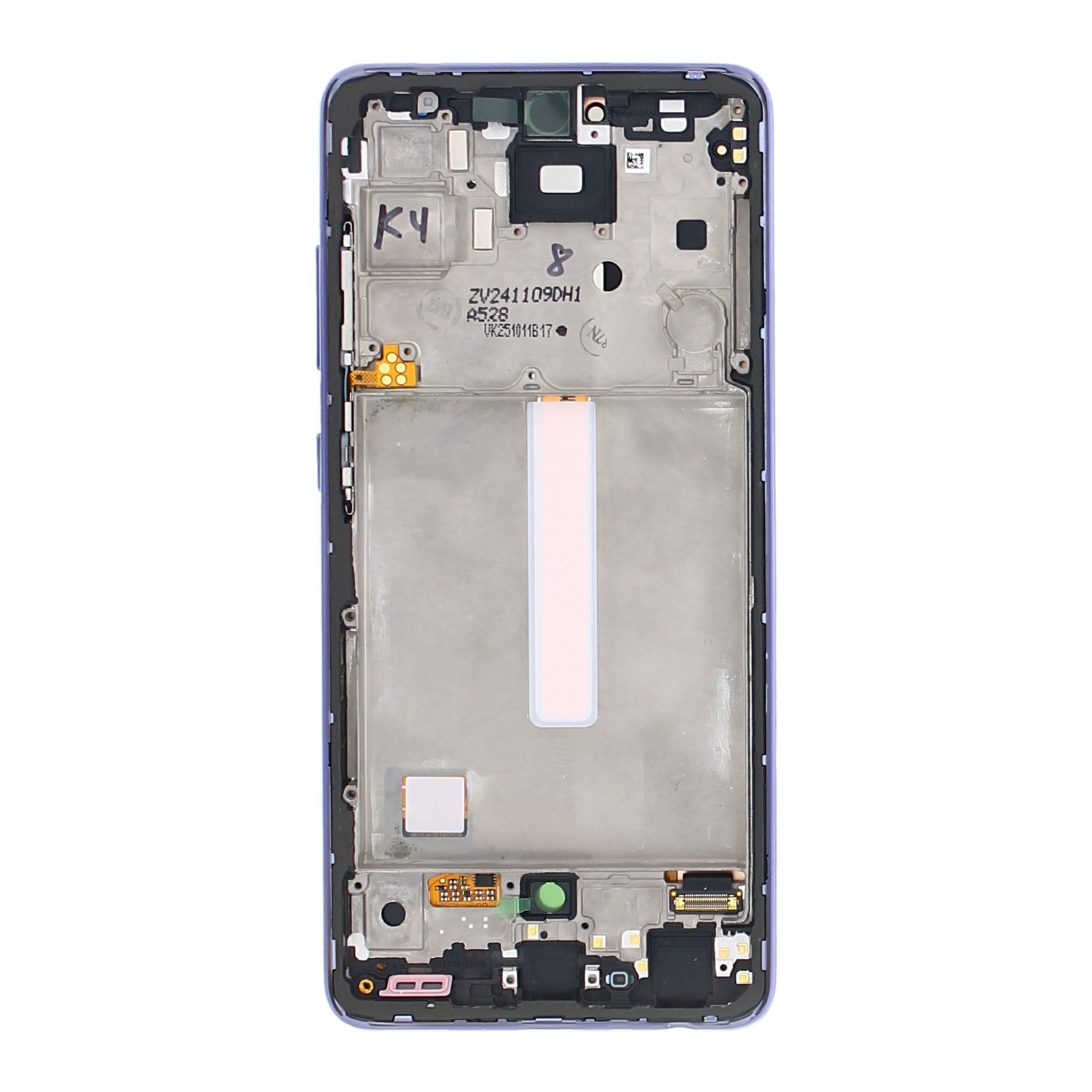 Samsung Galaxy A52s 5G A528B Beeldscherm en Digitizer met Frame Geweldig Violet Service Pack