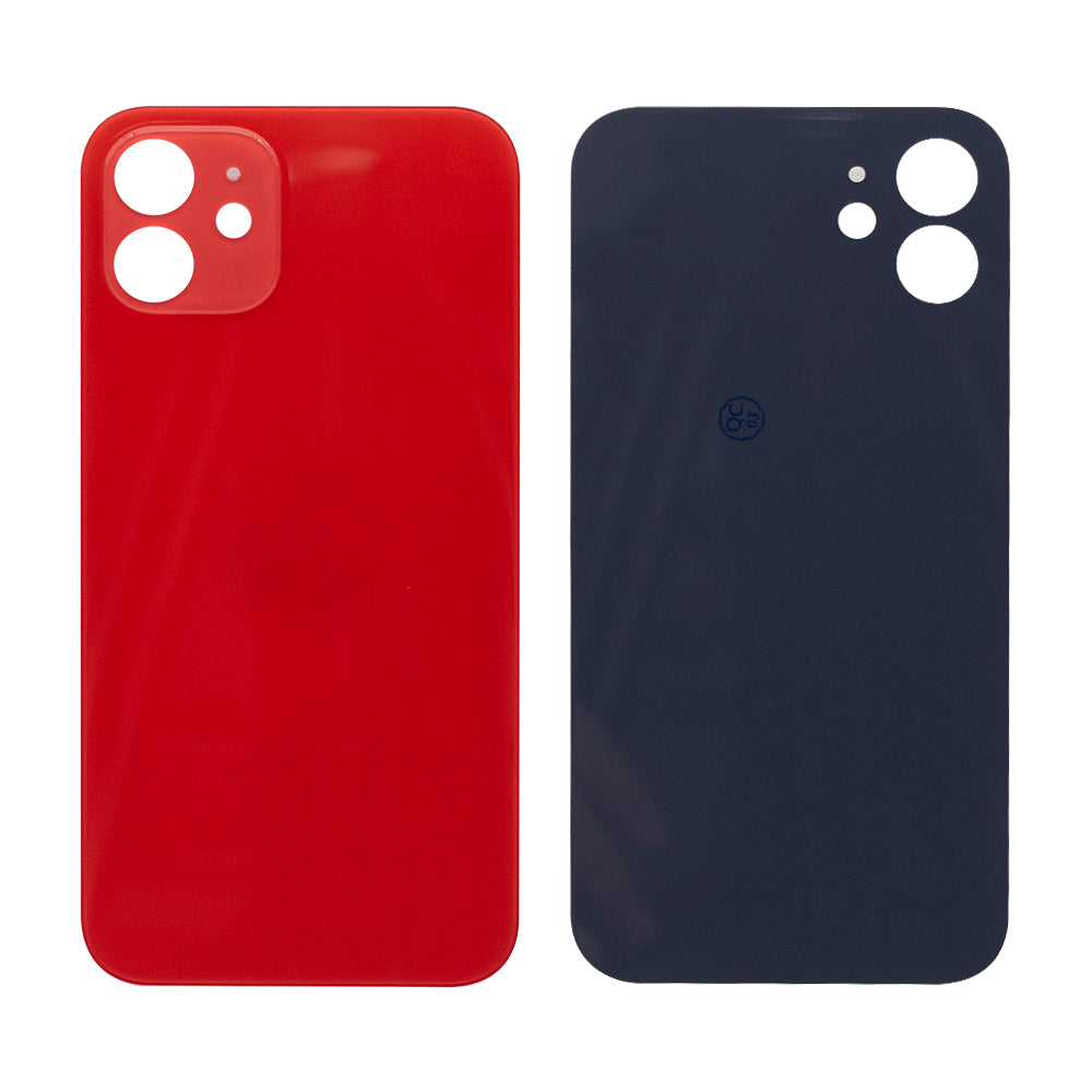 For Apple 12 achterglas, vergroot cameraframe rood compatibel