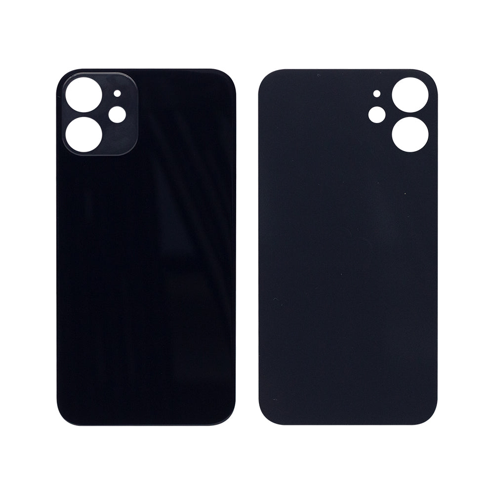 For Apple 12 Mini achterglas, vergroot cameraframe zwart compatibel