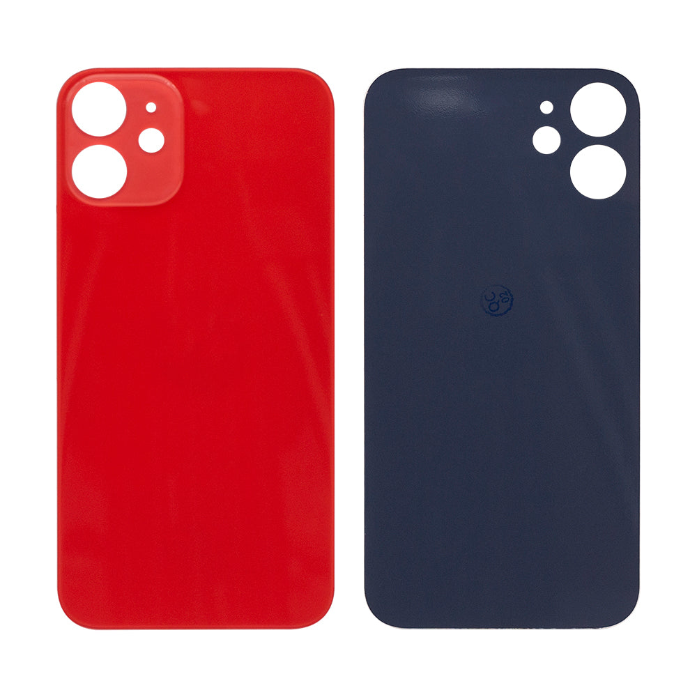 For Apple 12 Mini achterglas, vergroot cameraframe rood compatibel