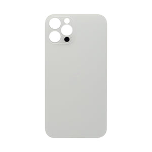 For Apple 12 Pro achterglas, vergroot cameraframe zilver compatibel