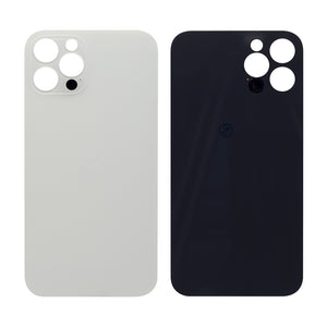 For Apple 12 Pro achterglas, vergroot cameraframe zilver compatibel
