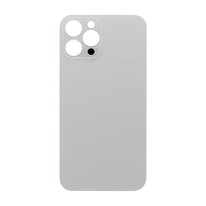For Apple 12 Pro Max achterglas, vergroot cameraframe zilver compatibel