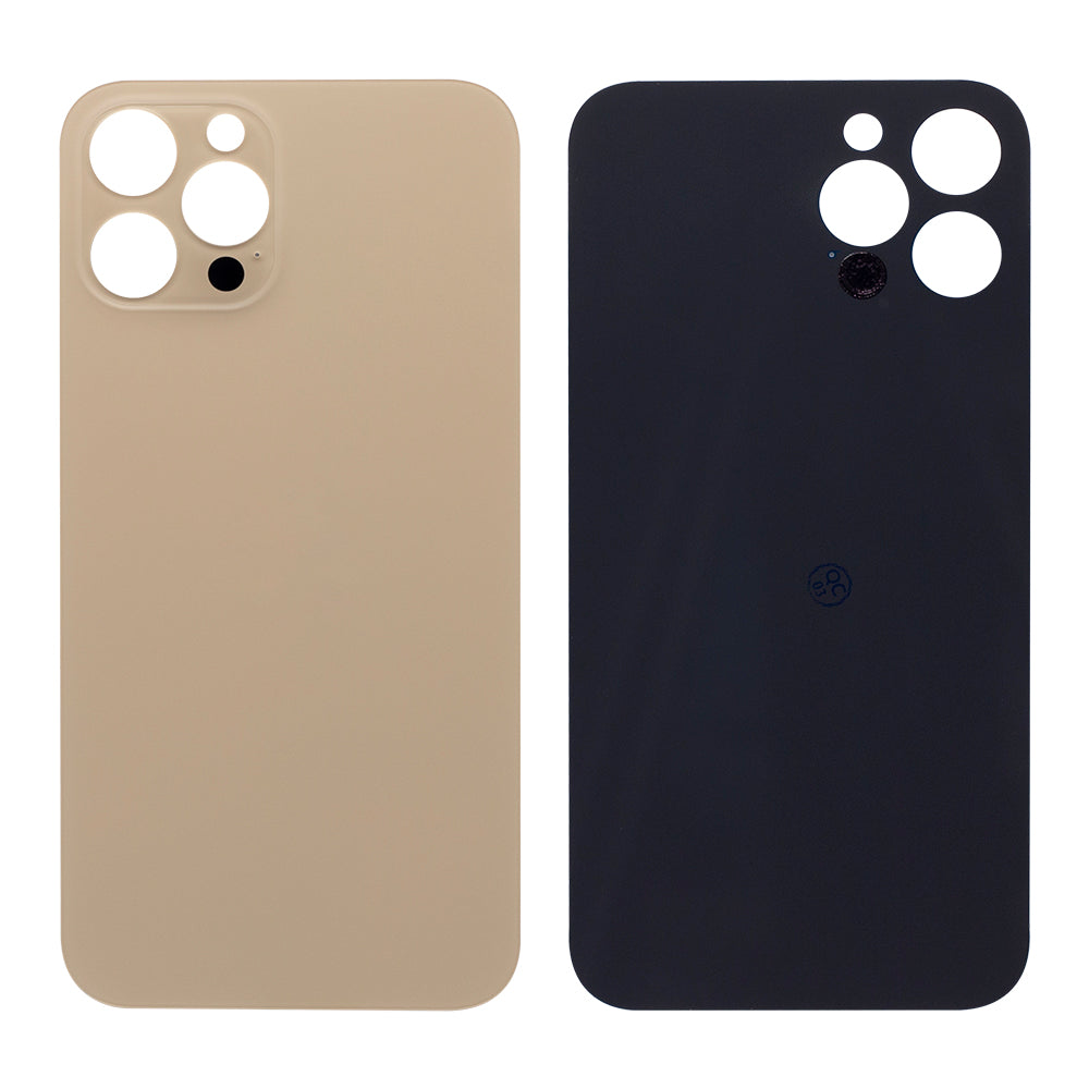 For Apple 12 Pro Max achterglas, vergroot camerakader goud compatibel