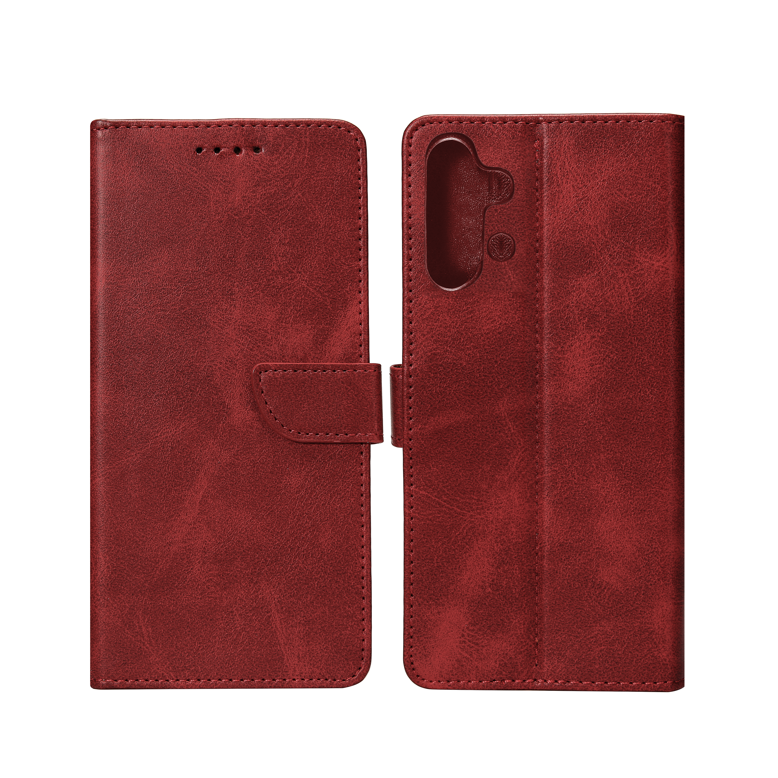 Rixus Boekhoesje Voor Samsung Galaxy A32 5G Donkerrood