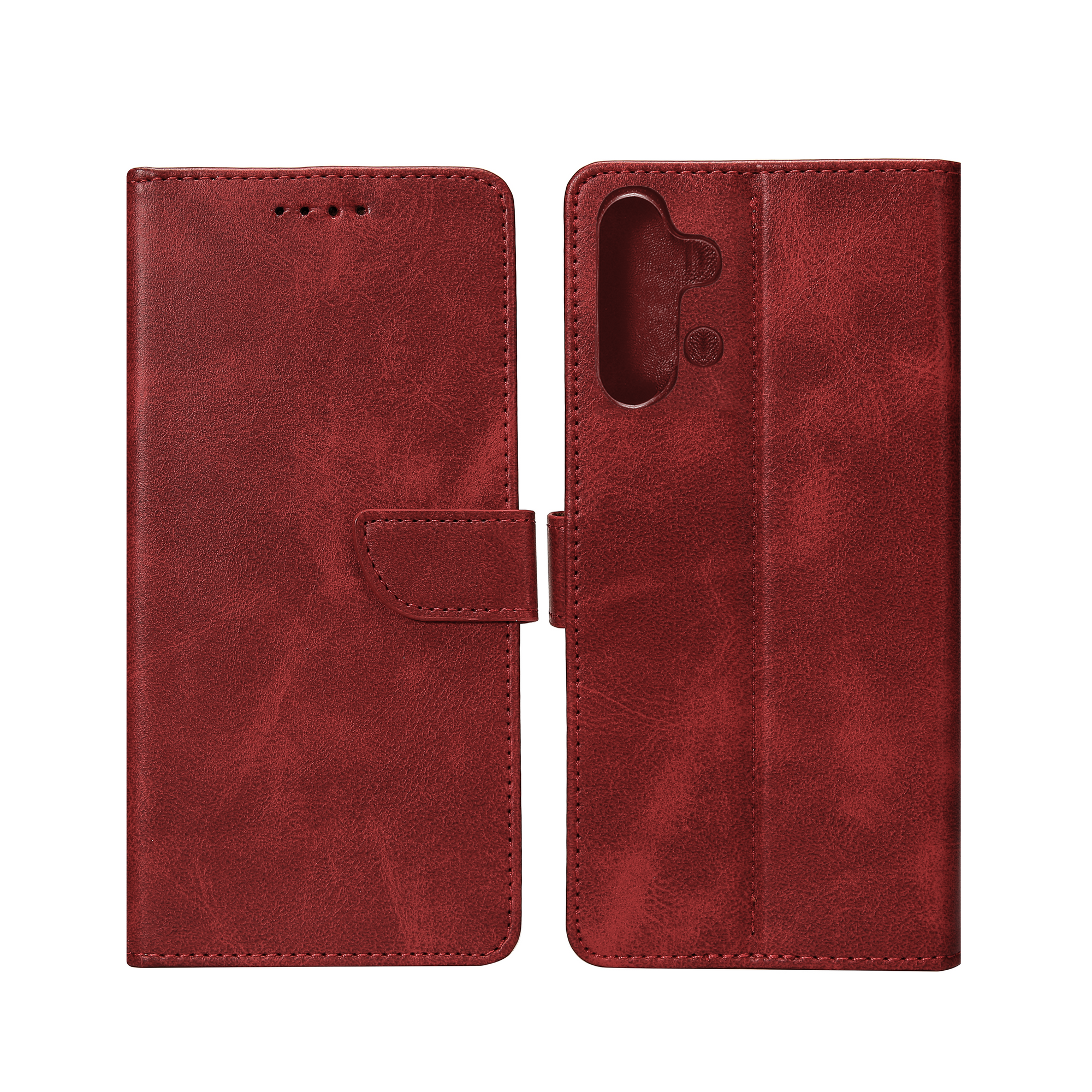 Rixus Boekhoesje Voor Samsung Galaxy A32 5G Donkerrood