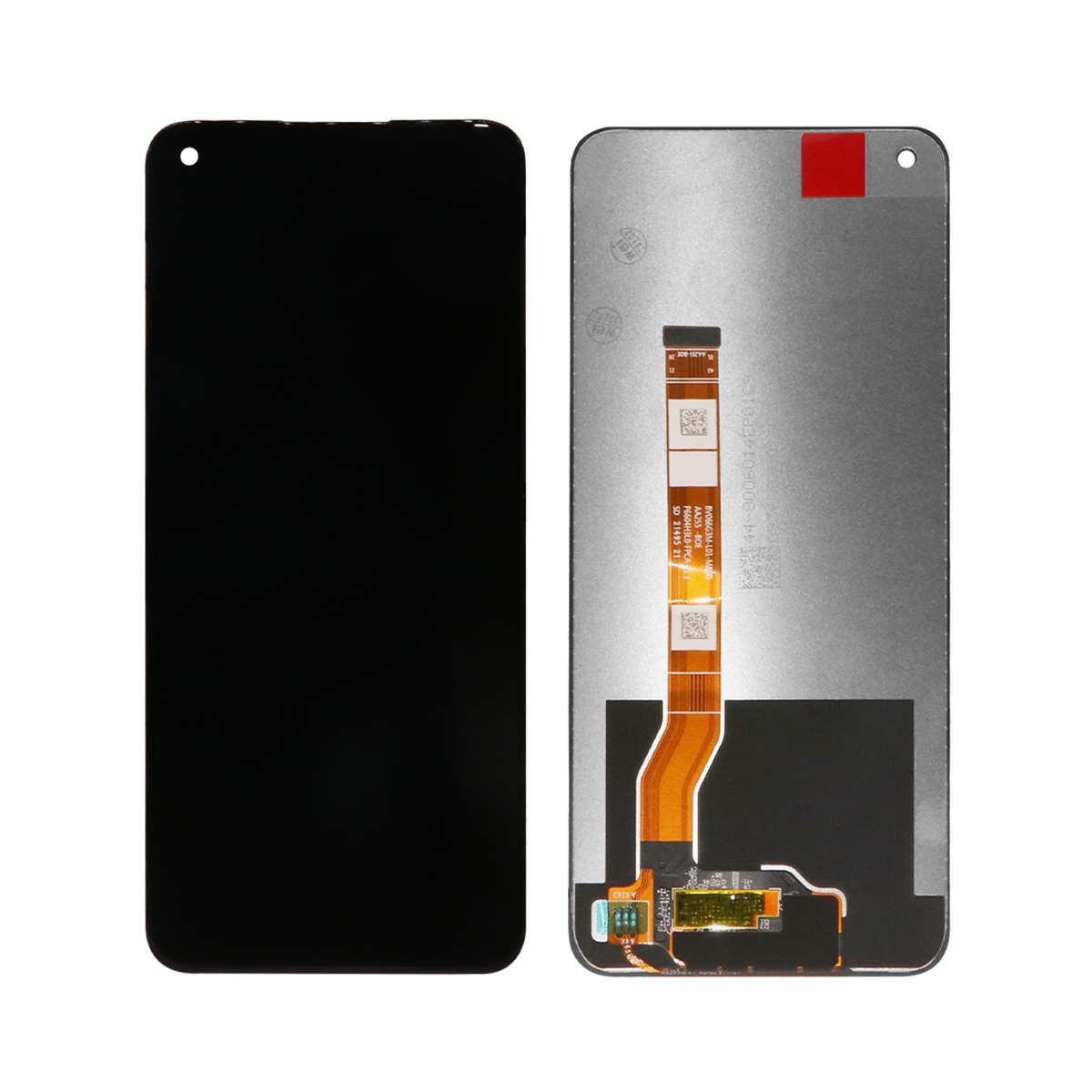 Oppo A76, A36 Scherm en Digitizer zonder Frame Zwart OEM