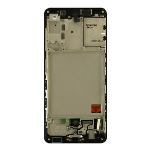 Samsung Galaxy A41 A415F Beeldscherm en Digitizer met Frame Prism Crush Zwart Service Pack
