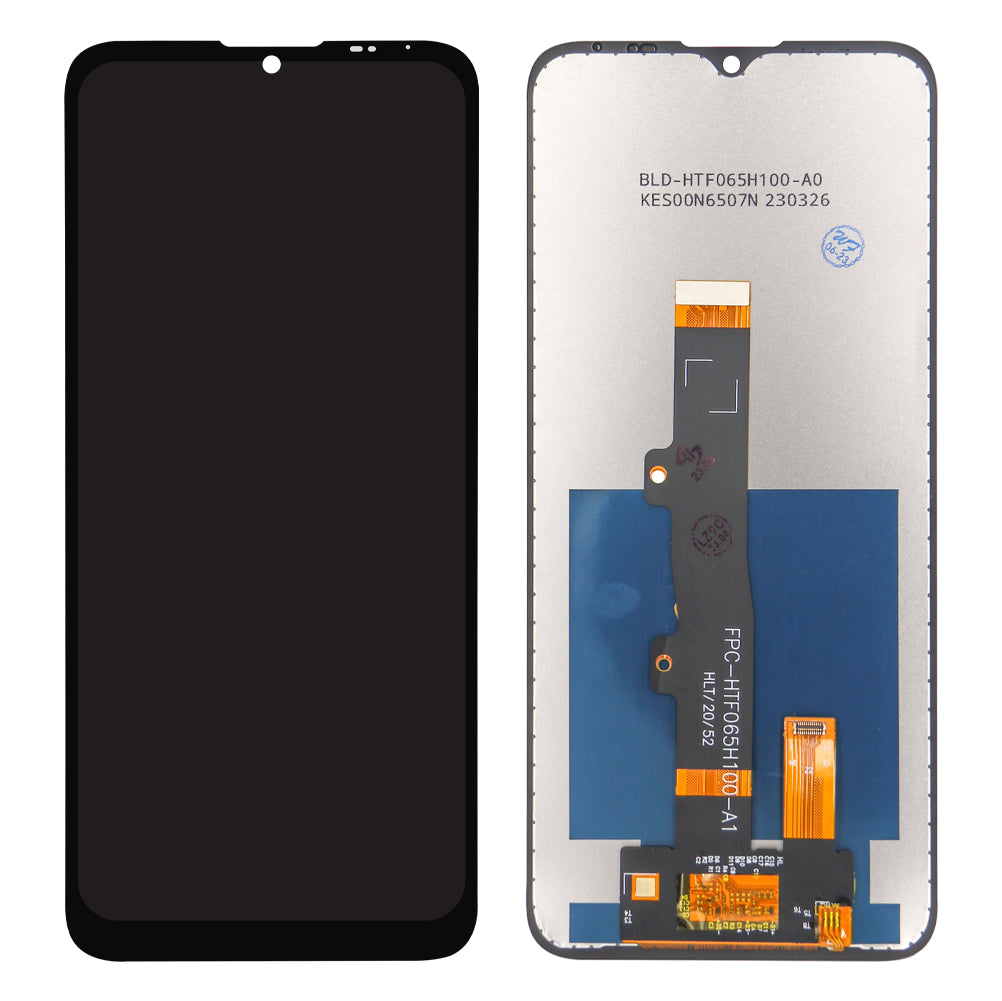 Motorola Moto E7 Power-scherm en digitizer zonder frame, zwart, OEM