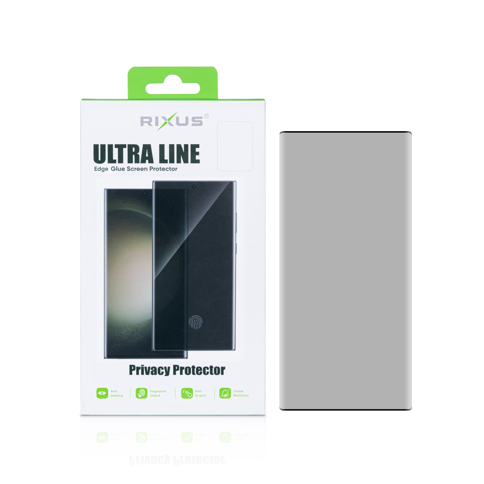 Rixus Privacy Ultra Line Tempered Glass Voor Samsung Galaxy S23 Ultra
