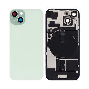 For Apple 15 achterglas zonder NFC, vergroot cameraframe groen compatibel